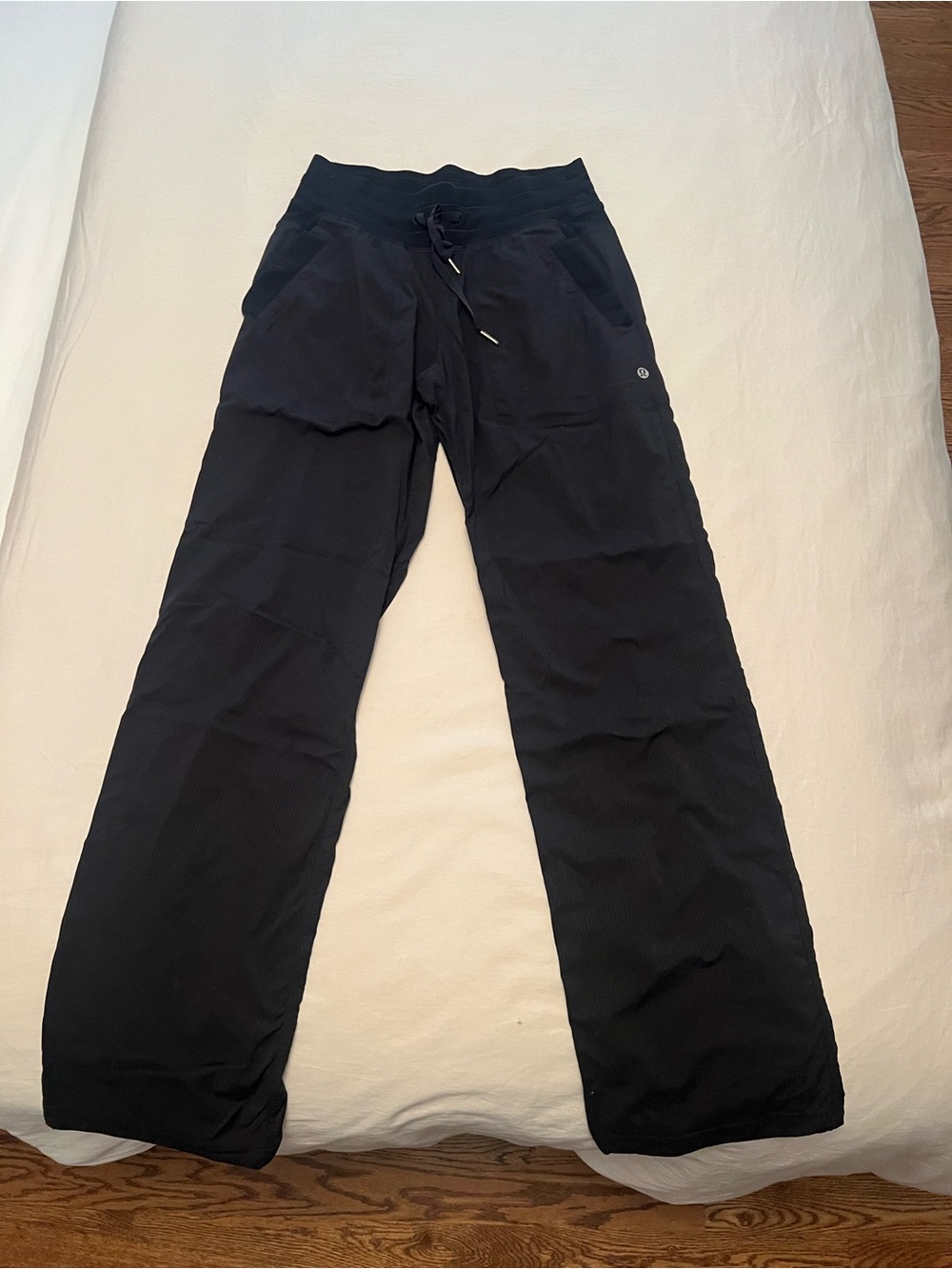 lululemon athletica Black Drawstring Wide-Leg Pants
